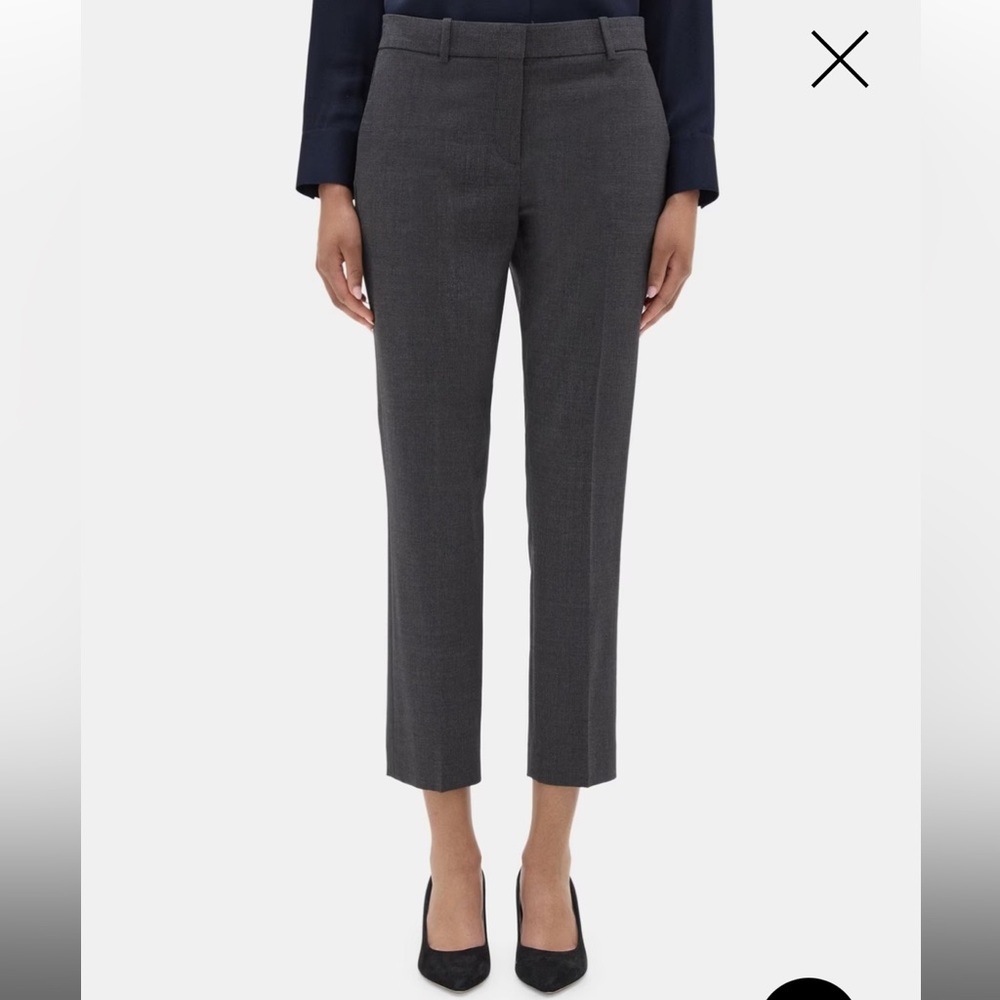 Theory Crop Pant in Sevona Stretch Wool